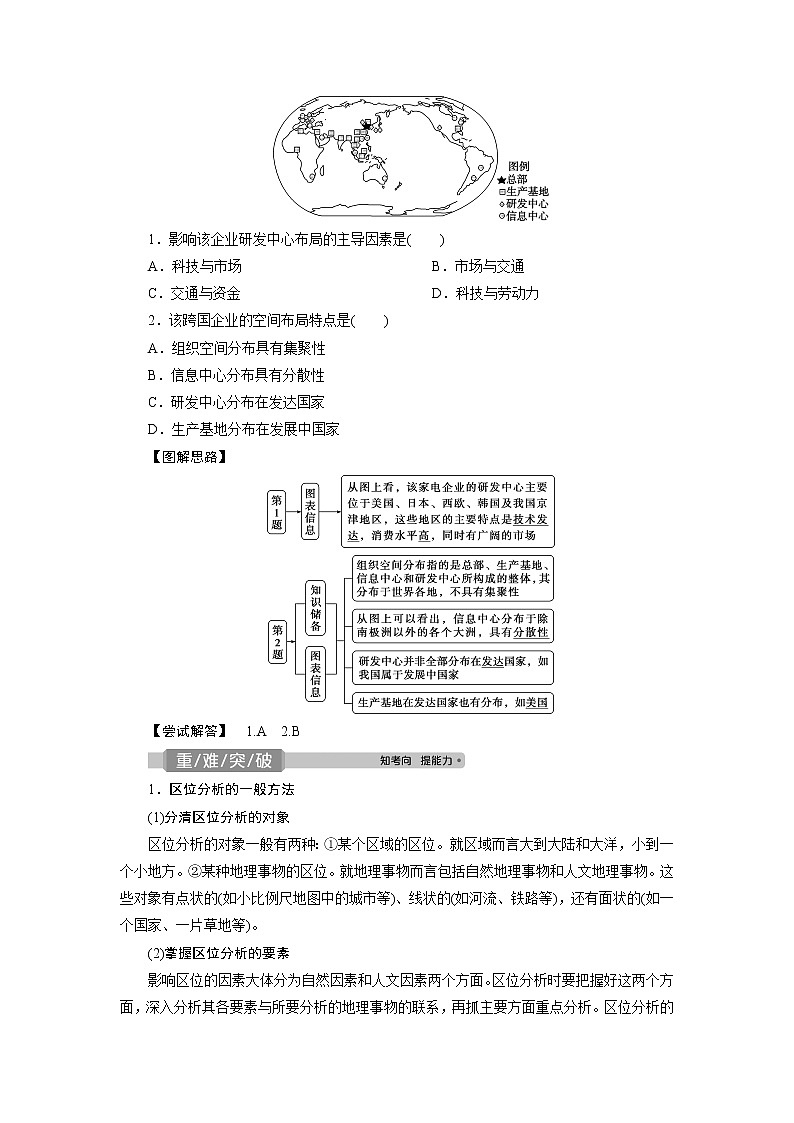 2021版新高考选考地理（湘教版）一轮复习教师用书：第24讲　产业活动的区位条件和地域联系03