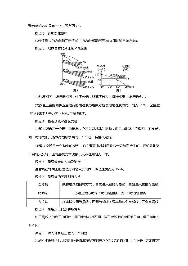 2021版新高考选考地理（人教版）一轮复习教师用书：第6讲　地球自转及其地理意义03