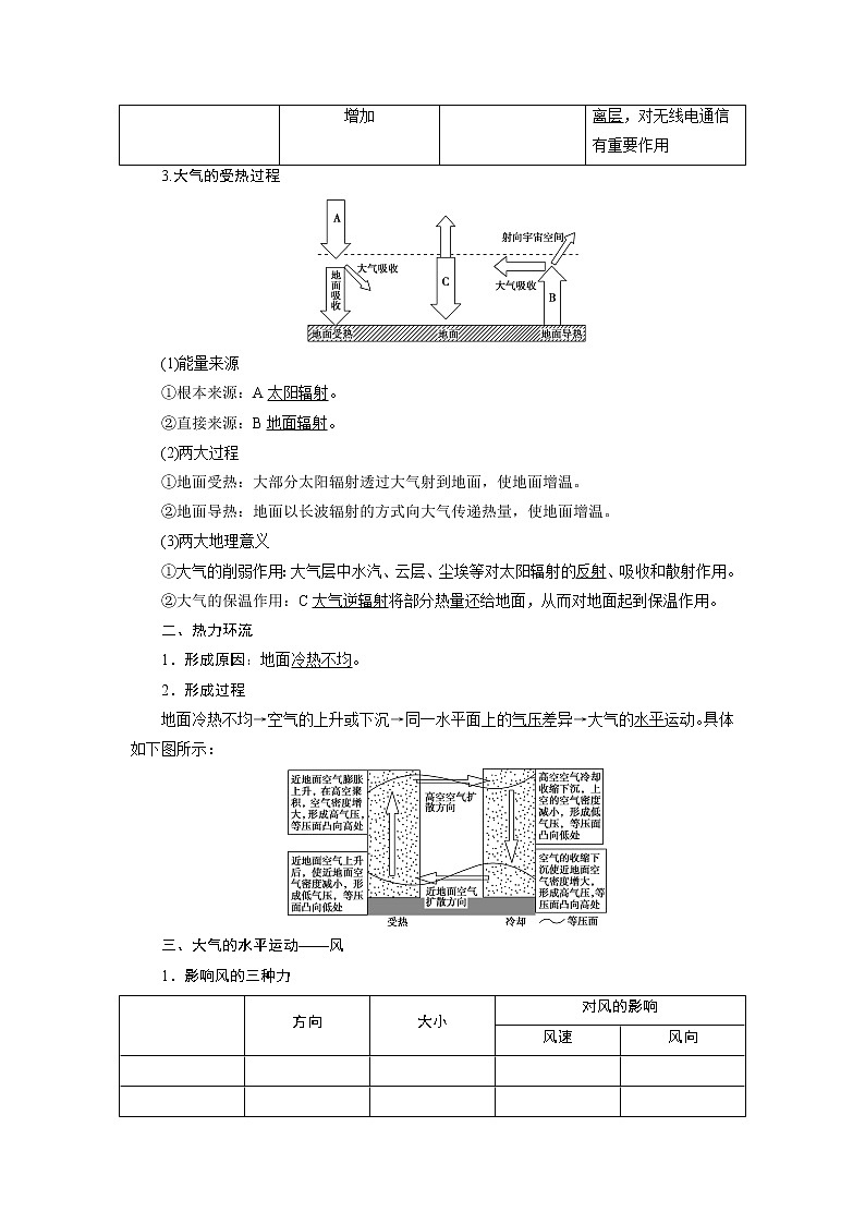 2021版新高考地区选考地理（鲁教版）一轮复习教师用书：第10讲　大气的热状况与大气运动第2页