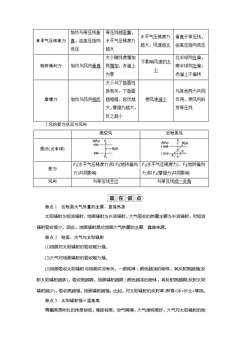 2021版新高考地区选考地理（鲁教版）一轮复习教师用书：第10讲　大气的热状况与大气运动第3页