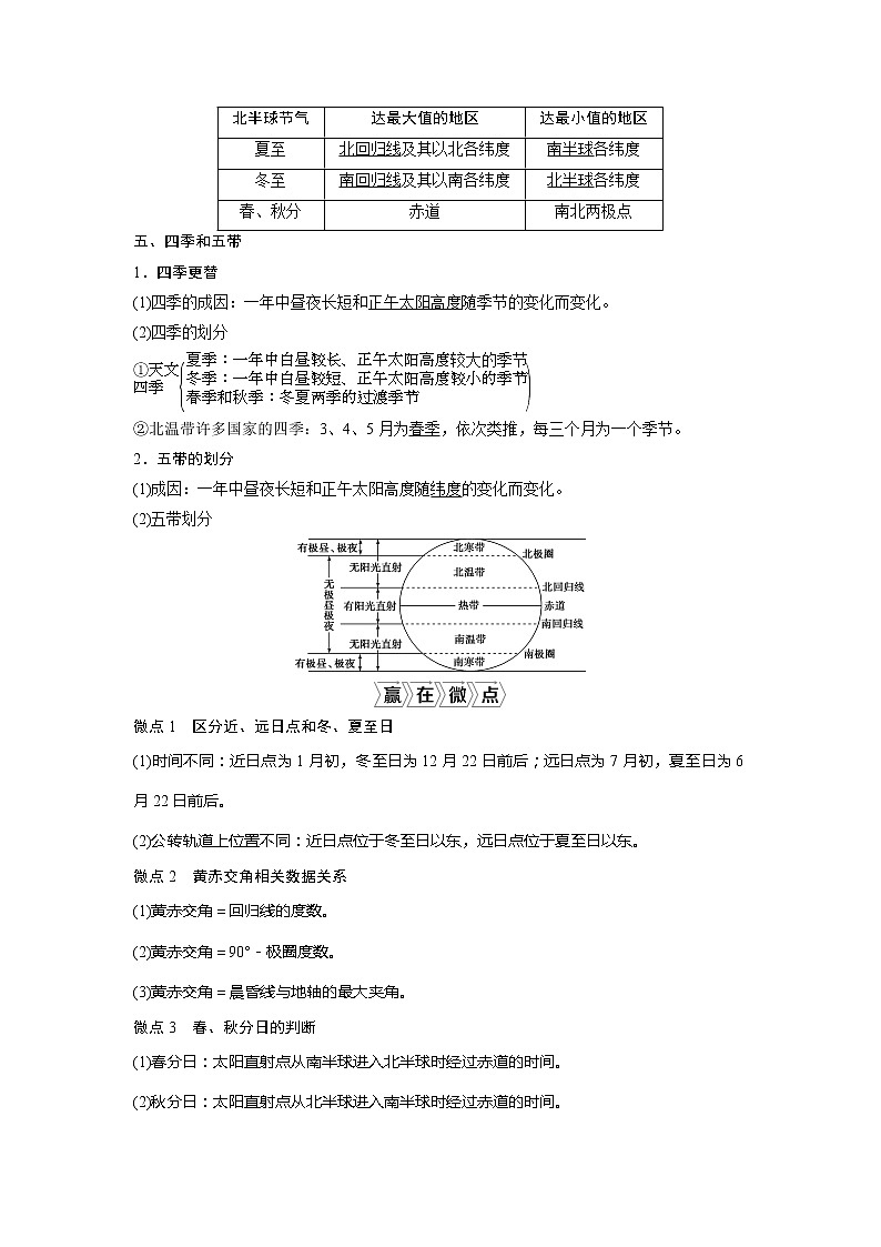 2021版高考地理（中图版）一轮复习教师用书：第5讲　地球公转及其地理意义第3页