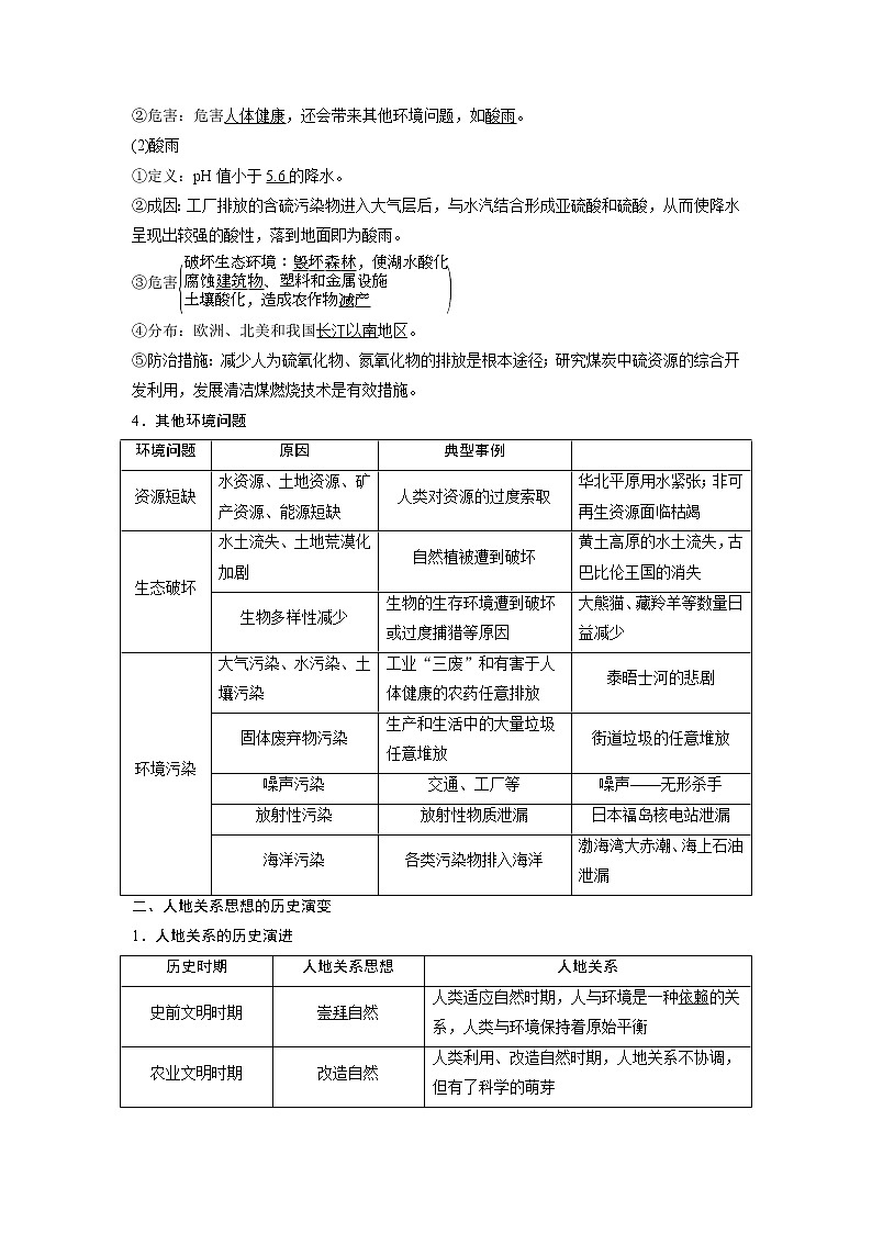 2021版高考地理（中图版）一轮复习教师用书：第21讲　人类与地理环境的协调发展02