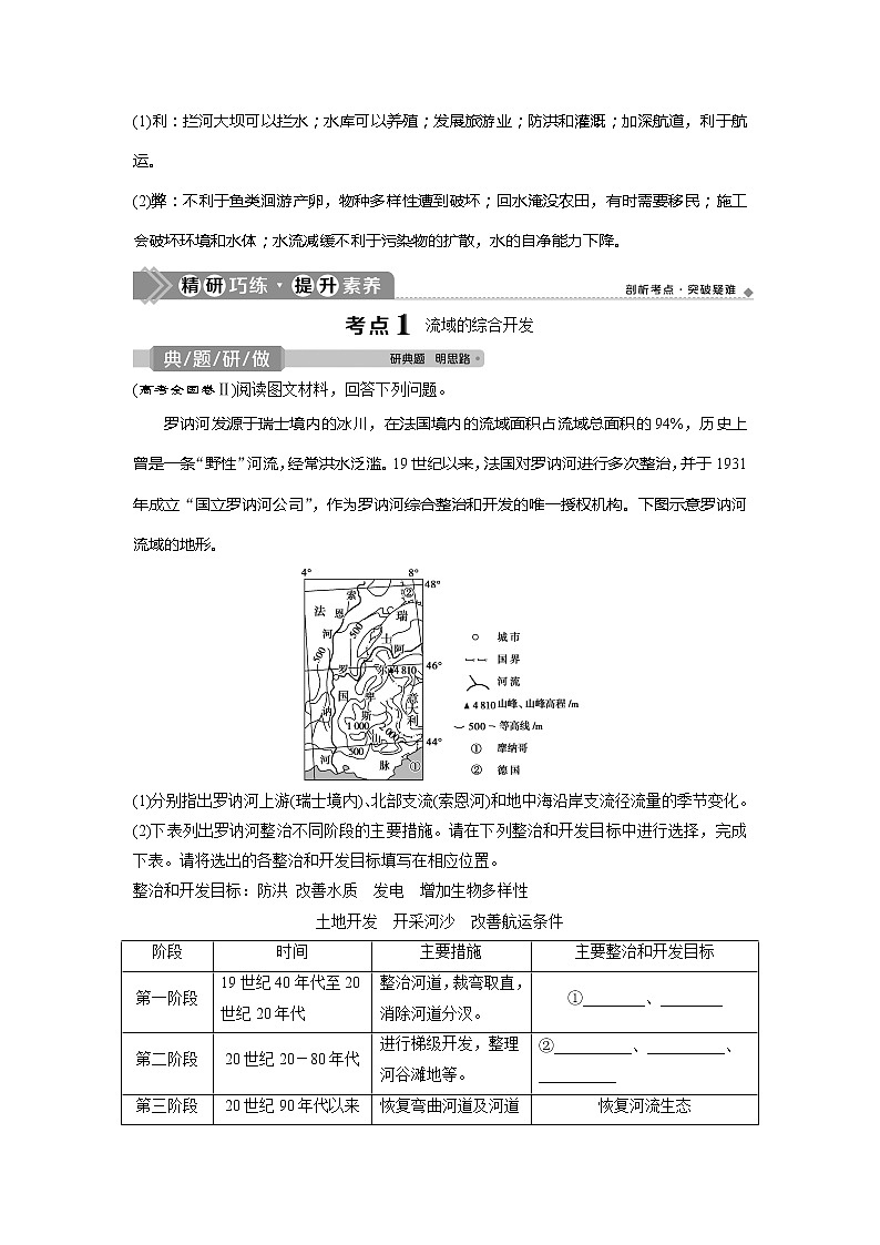 2021版高考地理（中图版）一轮复习教师用书：第25讲　美国田纳西河流域的治理03