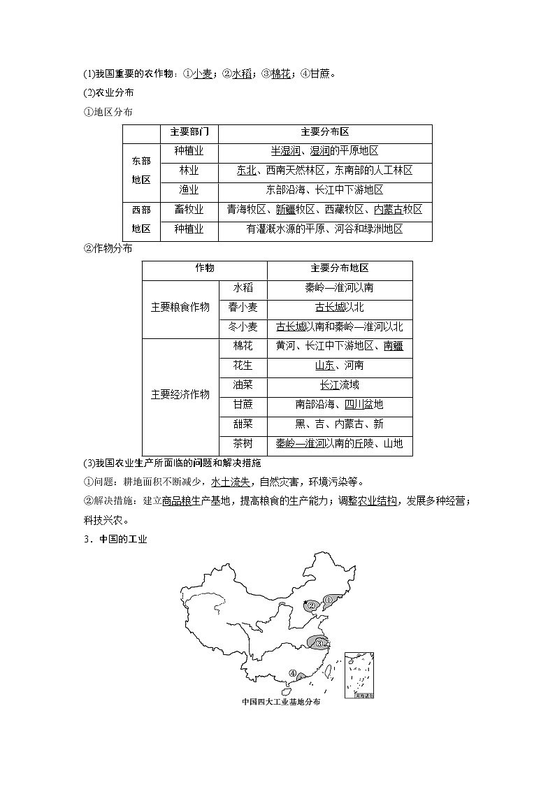 2021版高考地理（中图版）一轮复习教师用书：第34讲　中国人文地理概况第2页