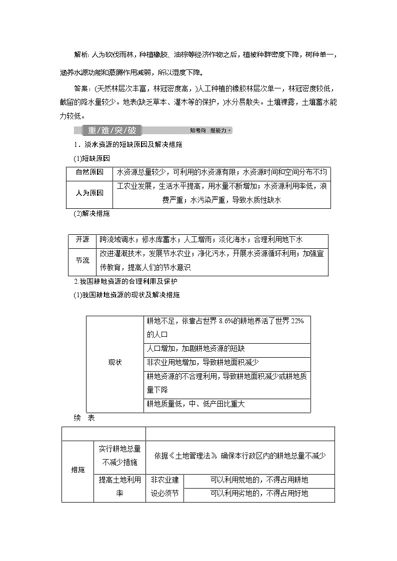 2021版高考地理（鲁教版）一轮复习教师用书：第45讲　资源利用与生态保护02