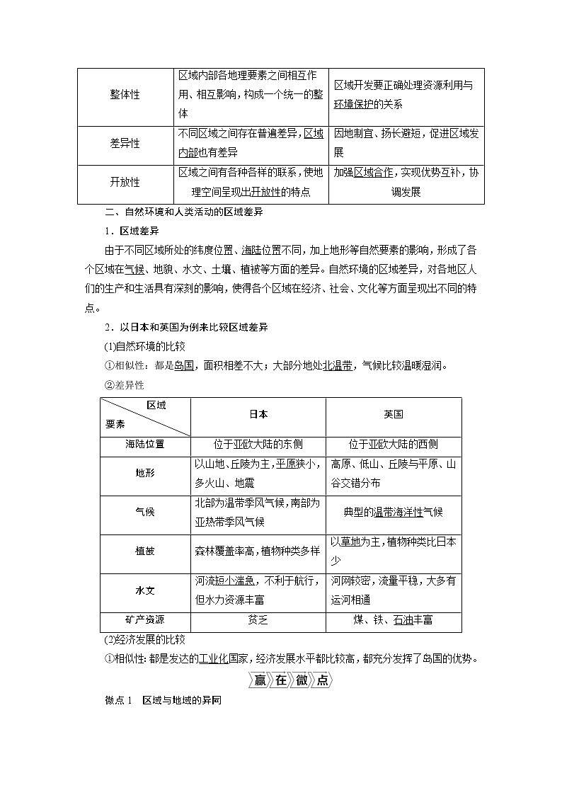 2021版高考地理（鲁教版）一轮复习教师用书：第26讲　区域差异与区域发展02