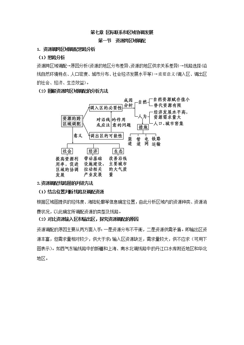 人教版必修三区域地理第七章区际联系和区域协调发展第一节资源跨区域调配第1页