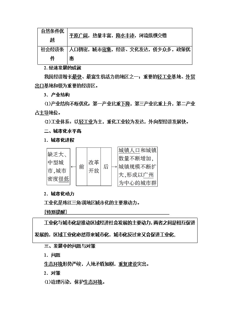 2021版鲁教版高考地理大一轮复习讲义：第3部分第12单元第3讲　经济发达地区的可持续发展——以珠江三角洲地区为例02