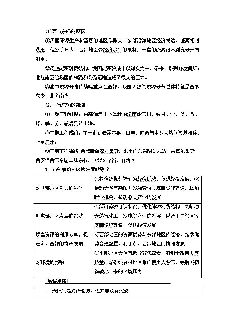 2021版鲁教版高考地理大一轮复习讲义：第3部分第11单元第3讲　资源的跨区域调配——以南水北调为例03