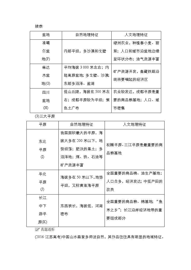 2021高三统考人教地理（经典版）一轮学案：第四部分第二章第39讲中国自然地理03