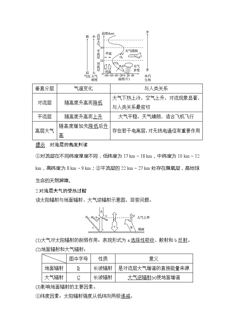 2020《创新设计》高考地理（湘教版）一轮复习教师用书：第8讲第1课时大气受热过程与气温02