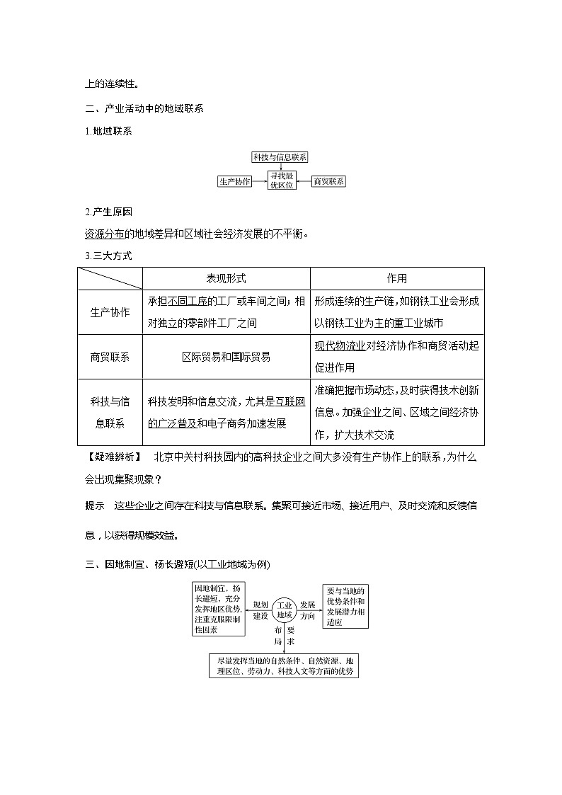 2020《创新设计》高考地理（湘教版）一轮复习教师用书：第23讲产业活动的区位条件和地域联系02