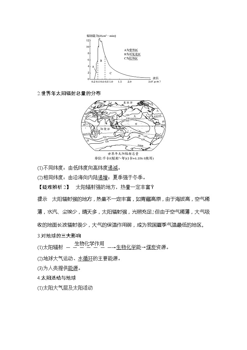 2020《创新设计》高考地理（湘教版）一轮复习教师用书：第3讲宇宙中的地球和太阳对地球的影响第3页