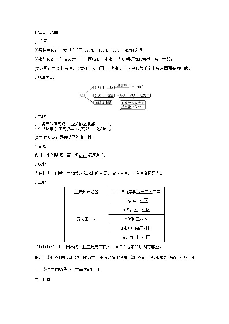 2020《创新设计》高考地理（湘教版）一轮复习教师用书：第39讲世界重要国家02