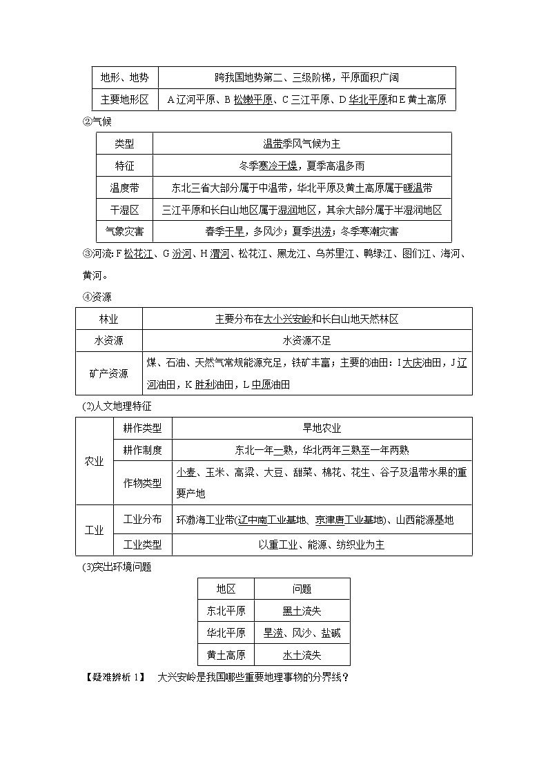 2020《创新设计》高考地理（湘教版）一轮复习教师用书：第41讲中国地理分区第3页
