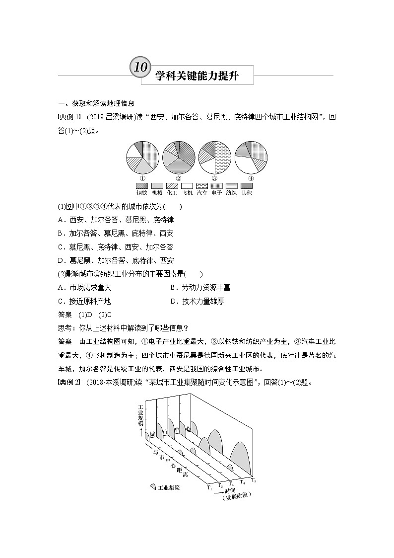 2020版地理新导学大一轮湘教版讲义：必修Ⅱ第三章区域产业活动学科关键能力提升1001