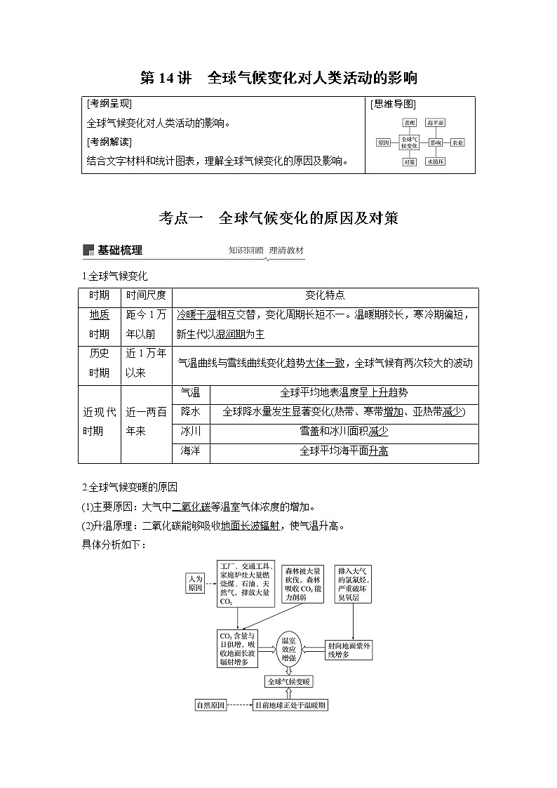 2020版地理新导学大一轮湘教版讲义：必修Ⅰ第五章自然环境对人类活动的影响第14讲01
