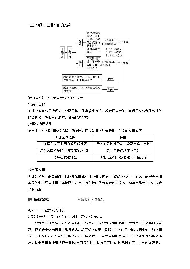 2020版地理新导学大一轮人教新高考（鲁京津琼）讲义：必修②　第四章　工业地域的形成与发展第24讲02