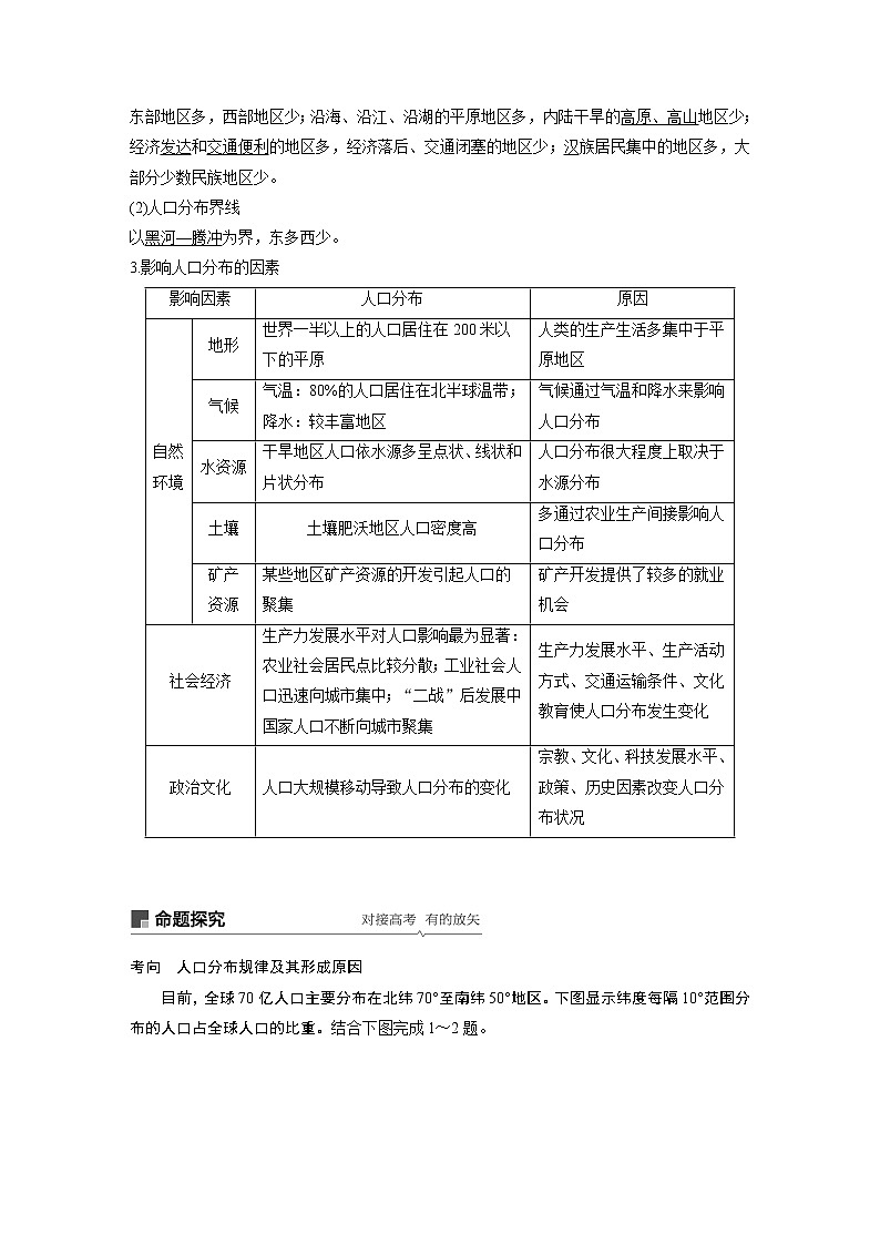 2020版地理新导学大一轮鲁教新高考（鲁京津琼）讲义：第二册　第一单元　人口与地理环境第19讲02