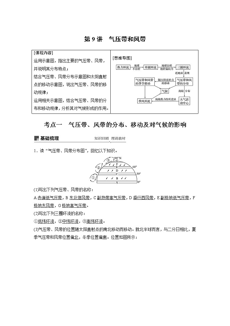 2020版地理新导学大一轮鲁教新高考（鲁京津琼）讲义：第一册第三单元从地球圈层看地理环境第9讲01