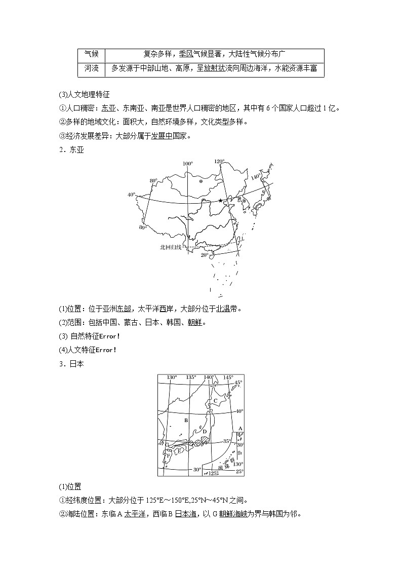 2020版地理新导学大一轮鲁教新高考（鲁京津琼）讲义：区域地理　第一单元　世界地理第32讲02