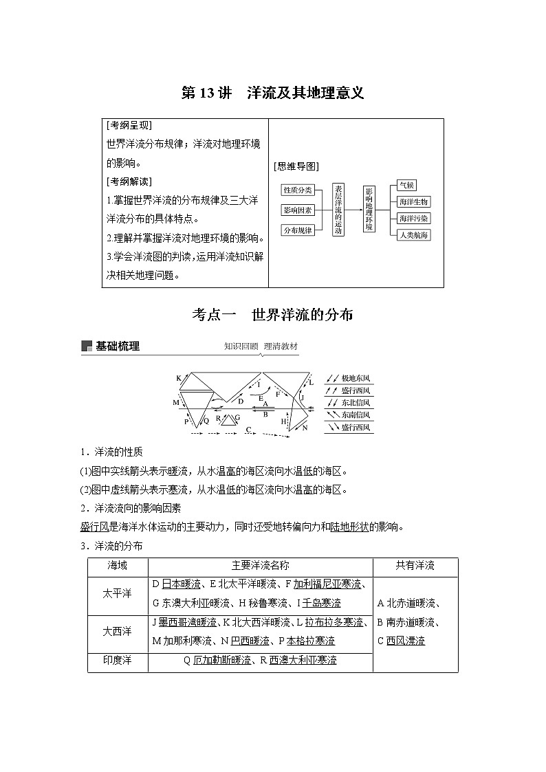 2020版地理新导学大一轮鲁教非新高考地区专用讲义：第一册第三单元从地球圈层看地理环境第13讲01