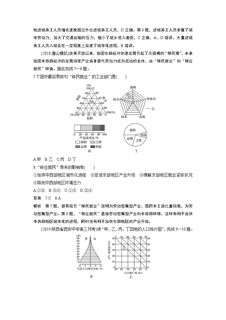 2020版地理新导学大一轮鲁教非新高考地区专用讲义：专项突破练403