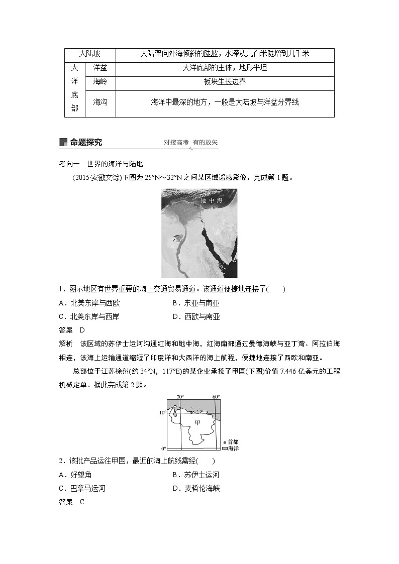 2020版地理新导学大一轮鲁教非新高考地区专用讲义：区域地理　第一单元　世界地理第37讲03