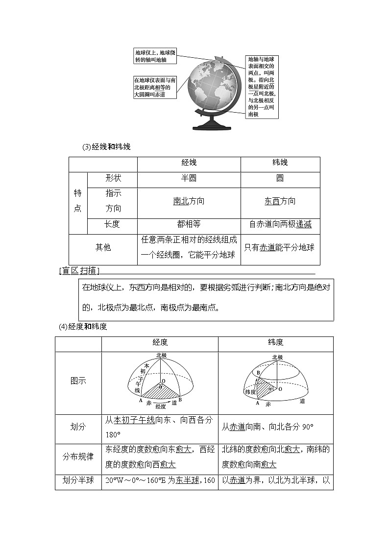 2019版高考地理总复习（中图版通用）一轮讲义：第1章第1节　地球与地球仪第2页