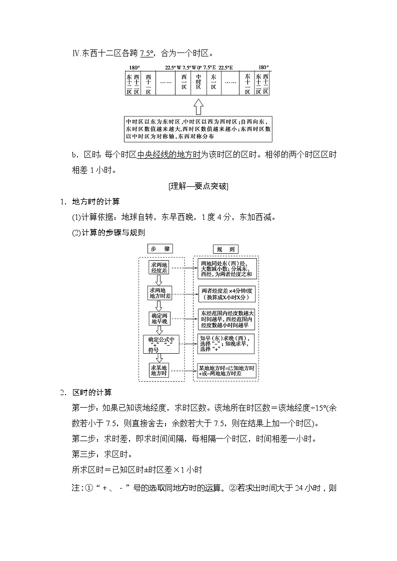 2019版高考地理总复习（湘教版通用）一轮复习讲义：第1章第4节地球的自转及其地理意义03