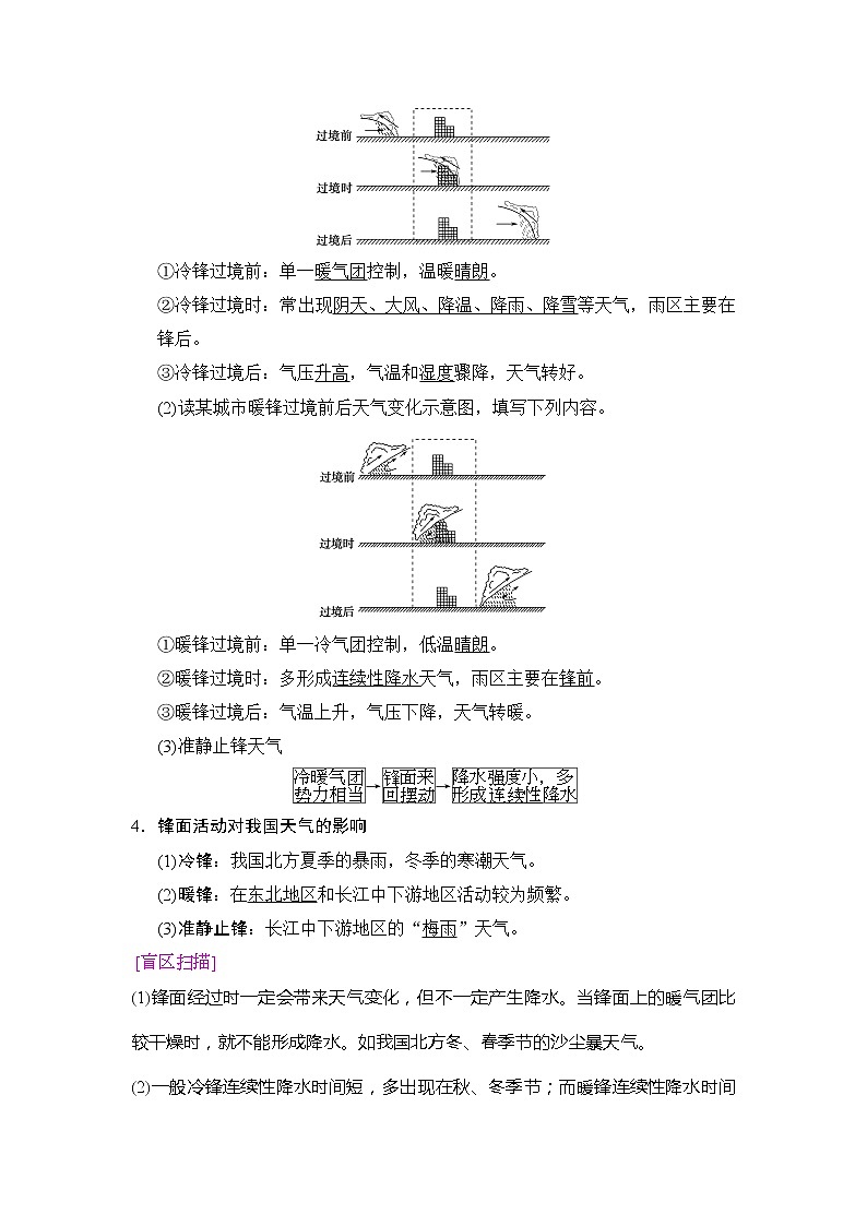 2019版高考地理总复习（湘教版通用）一轮复习讲义：第2章第4节常见的天气系统02