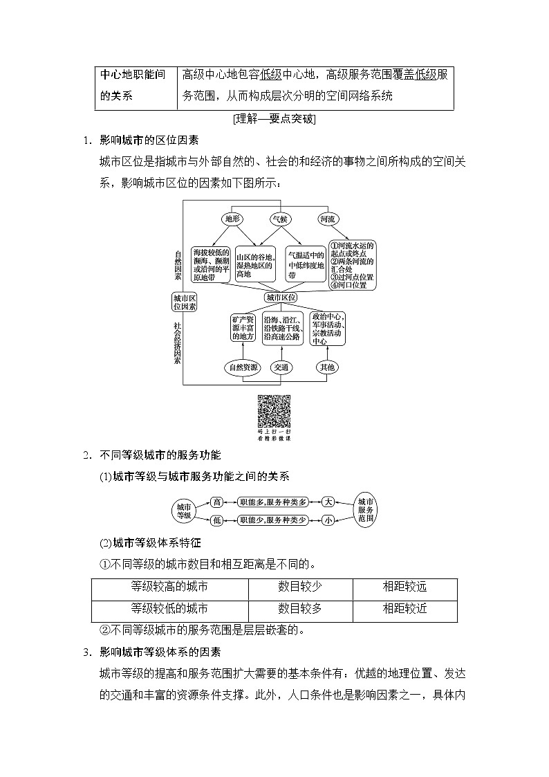 2019版高考地理总复习（湘教版通用）一轮复习讲义：第6章第1节城市空间结构第3页