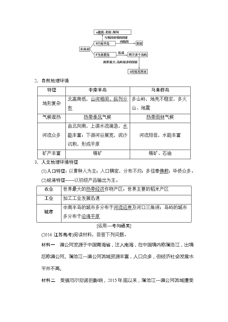 2019版高考地理总复习（湘教版通用）一轮复习讲义：第11章第2节世界重要地区第2页