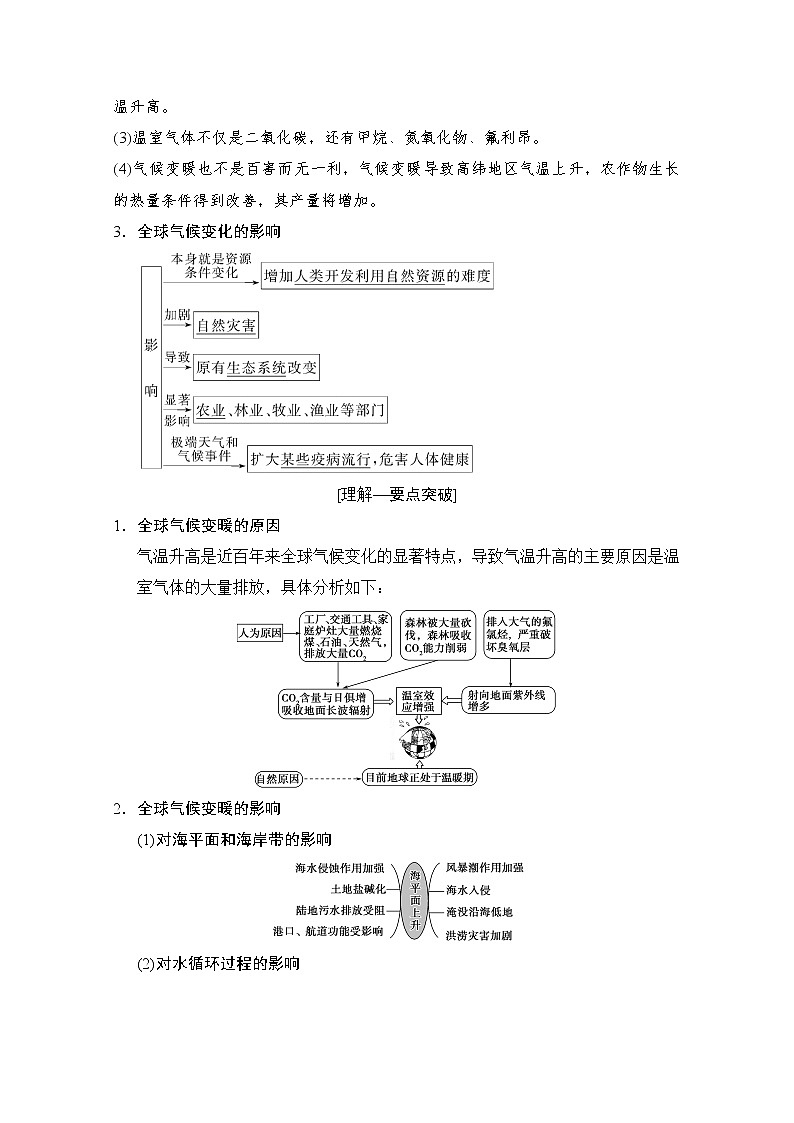 2019版《高三地理湘教版一轮复习系列优质讲练》讲练结合：第十四讲全球气候变化和世界气候类型的判读第2页