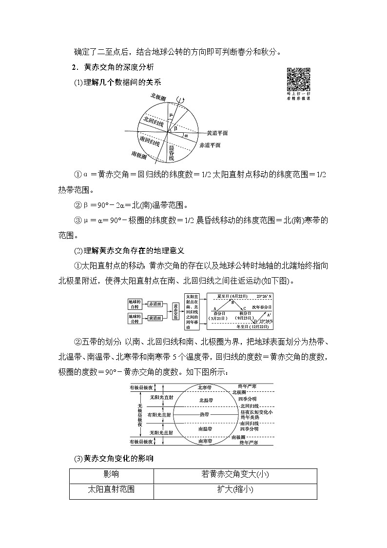 《新坐标》2019届高三地理人教版一轮复习学案：第1章第5节地球的公转及其地理意义03
