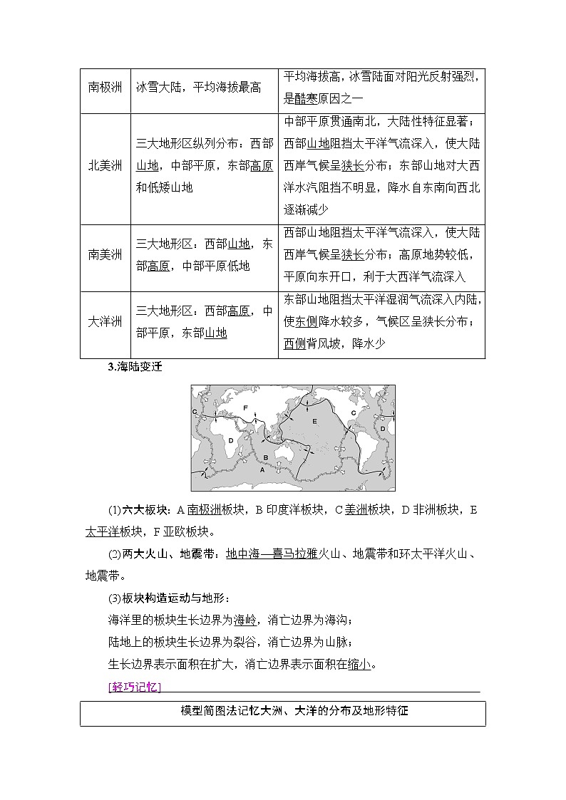 《新坐标》2019届高三地理人教版一轮复习学案：第17章第1节世界地理概况03