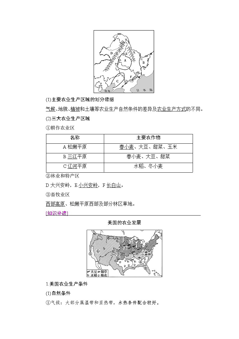 《新坐标》2019届高三地理人教版一轮复习学案：第15章第1节区域农业发展——以我国东北地区为例02