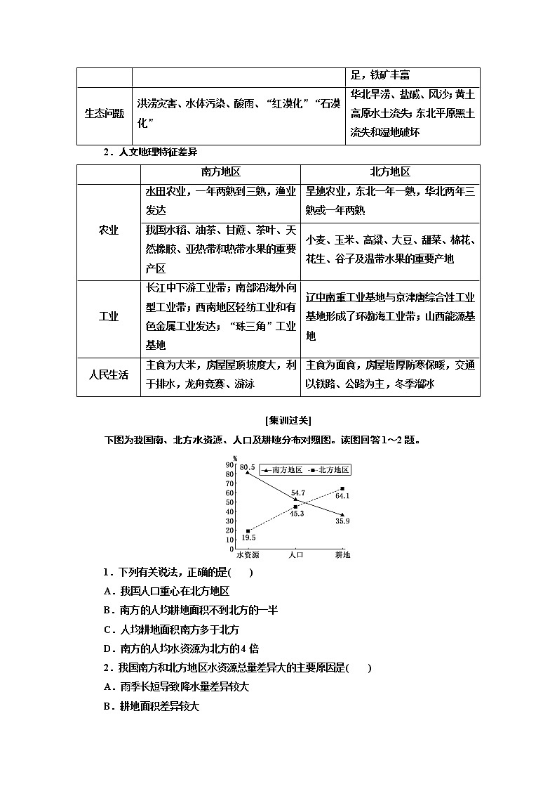 2020版高考新创新一轮复习地理通用版学案：第三部分第二章第二讲　中国地理分区03