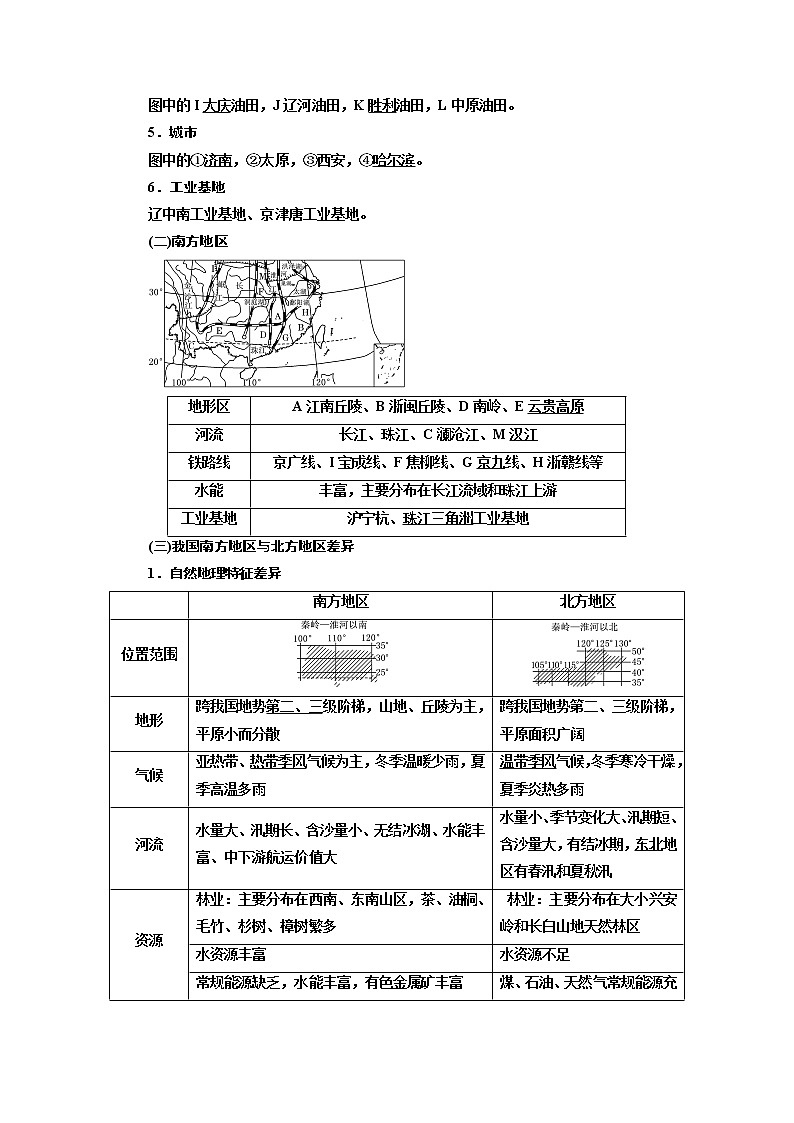 2020版高考新创新一轮复习地理新课改省份专用学案：第三部分第二章第二讲　中国地理分区02