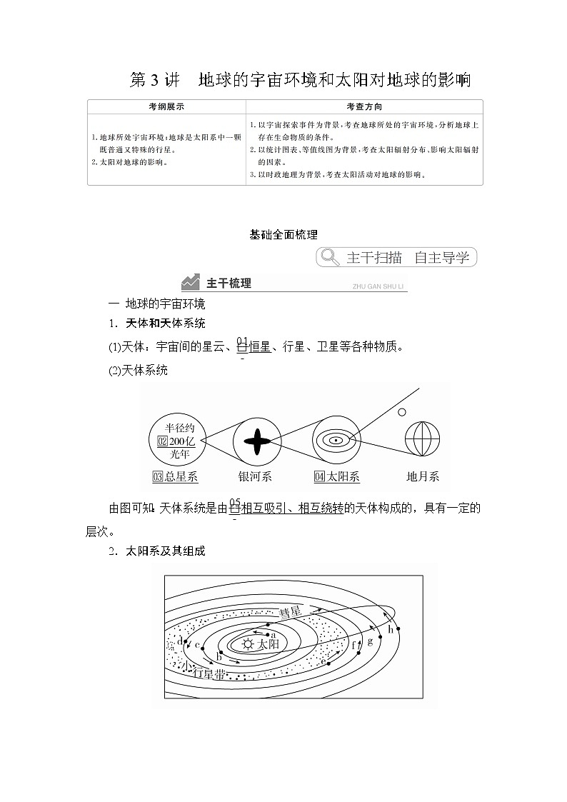 2020高三地理一轮复习提分教程（湘教版）讲义：必修1第1章行星地球第3讲01