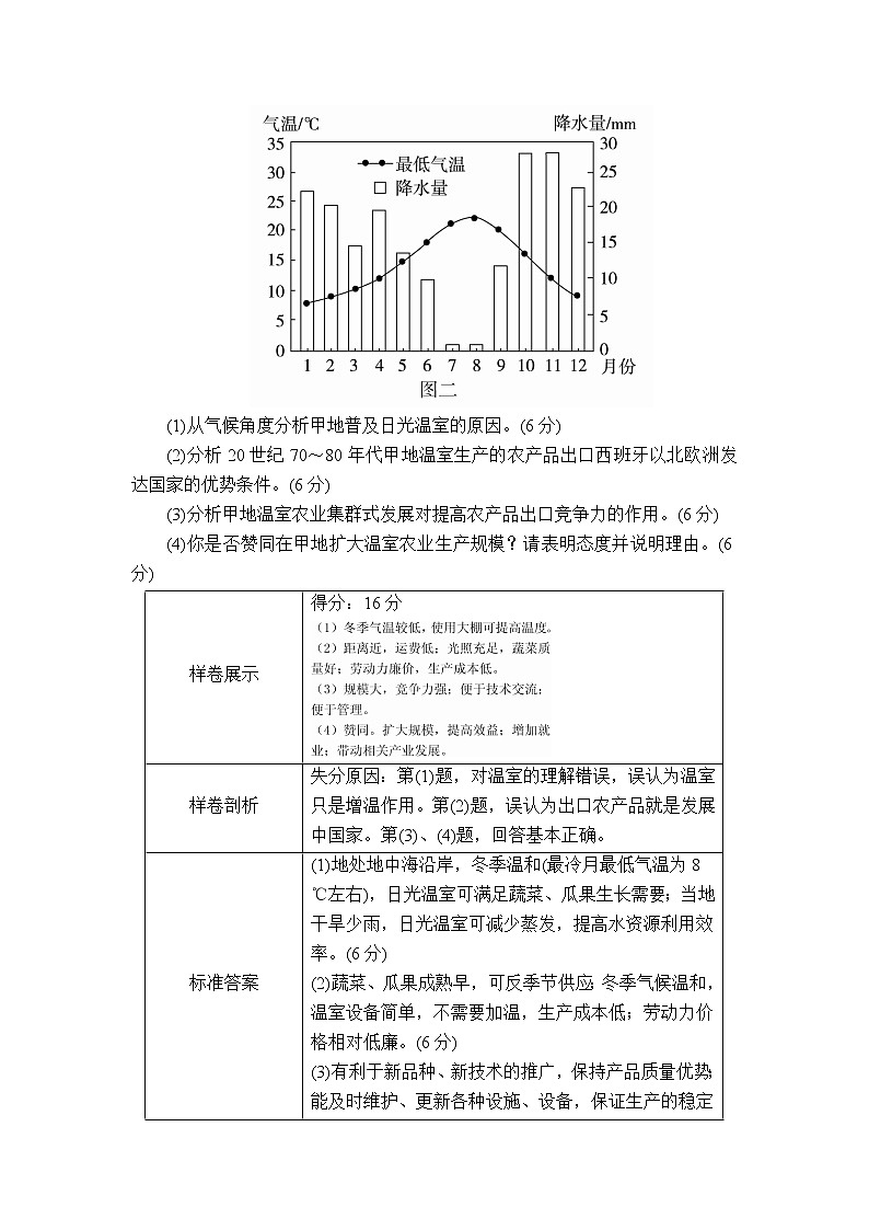 2020高三地理一轮复习提分教程（湘教版）讲义：必修2第3章区域产业活动规范答题902