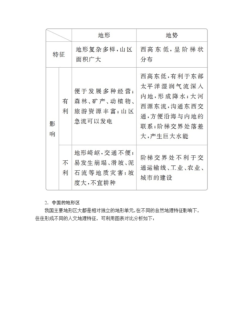 2020高三地理一轮复习提分教程（湘教版）讲义：中国地理第1讲02