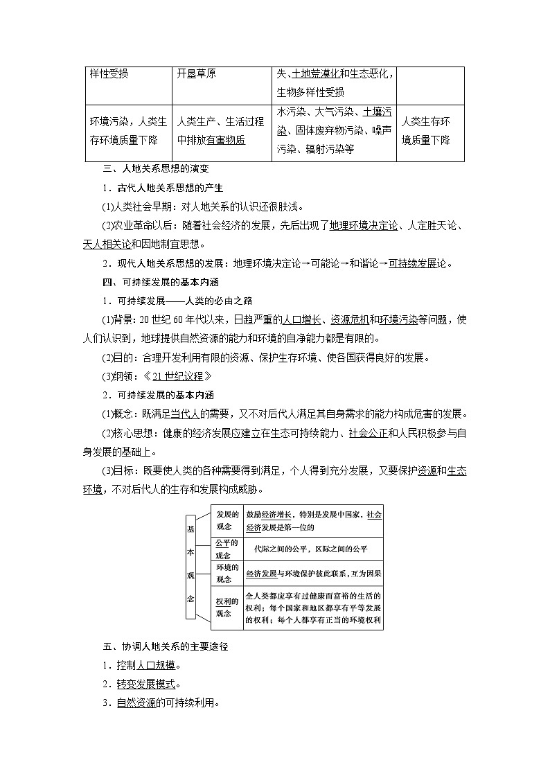 2020高考地理湘教版一轮复习讲义：第九章人类与地理环境的协调发展02