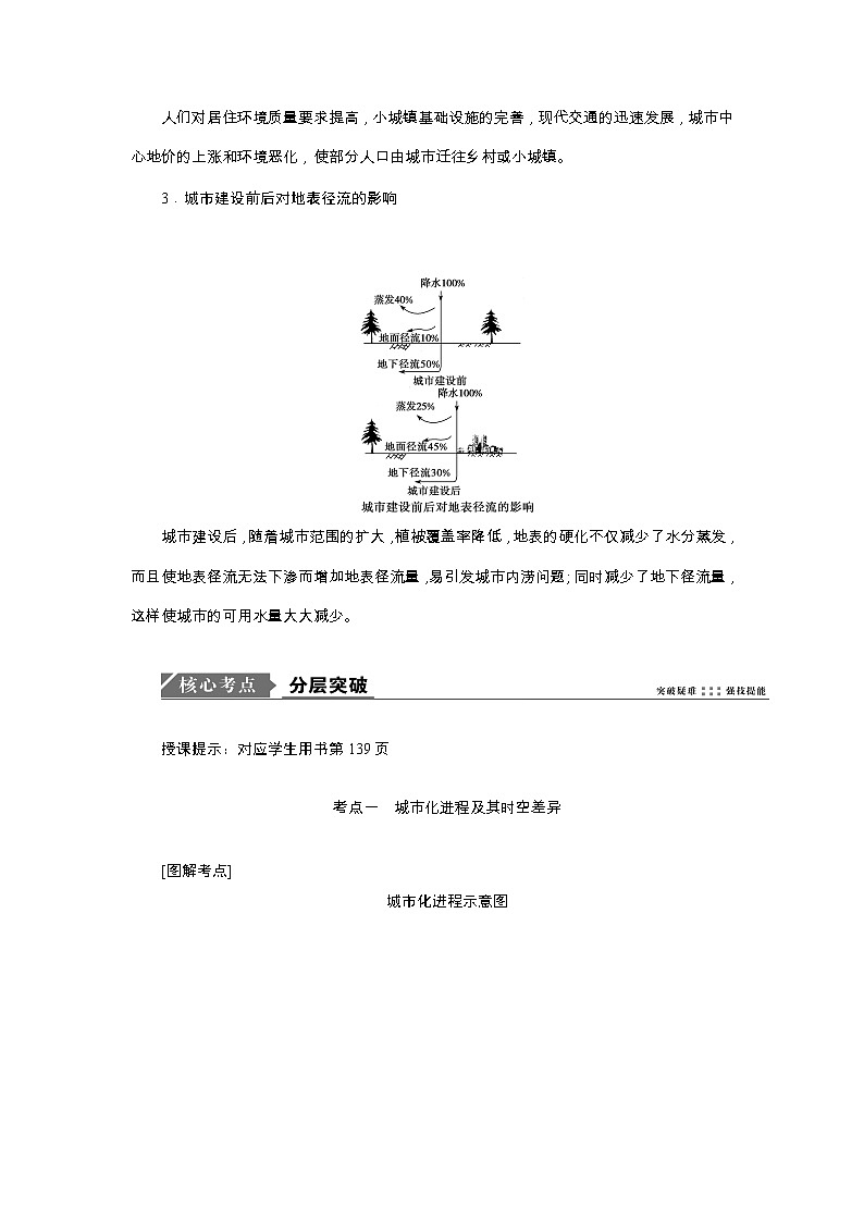 2020高考地理湘教版一轮复习讲义：第七章第二讲　城市化过程与特点及城市化过程对地理环境的影响03