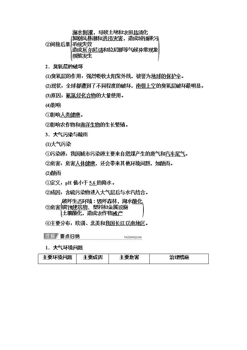 2020版新一线高考地理（中图版）一轮复习教学案：第2部分第8章　人类与地理环境的协调发展02