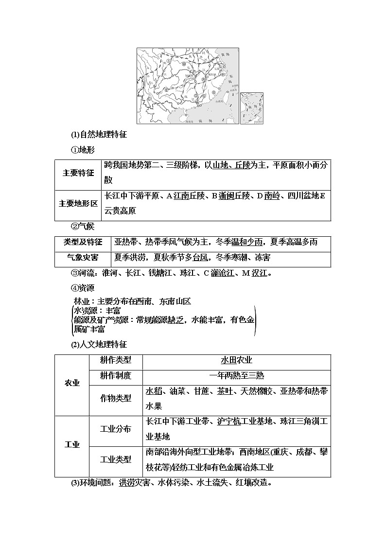 2020版新一线高考地理（中图版）一轮复习教学案：第4部分第13章第2讲　中国地理分区03