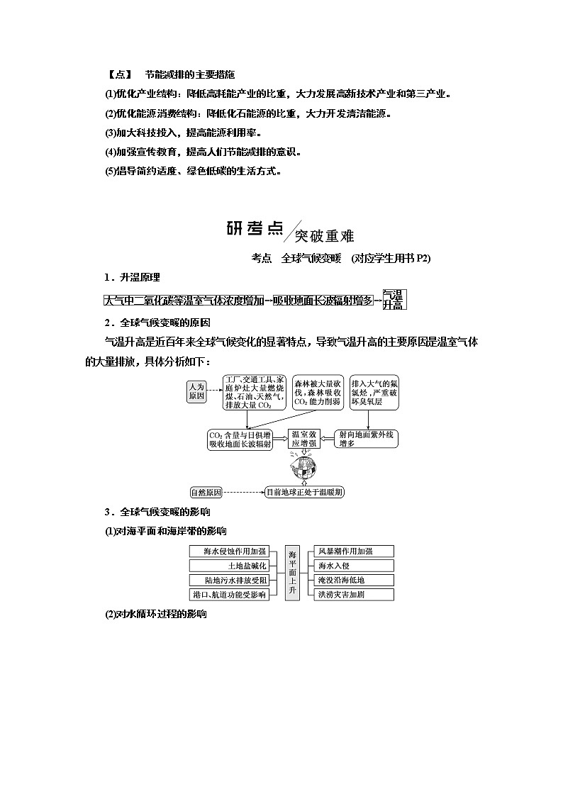 2020版高考一轮复习地理中图版学案：模块一第四章第二讲全球气候变化对人类活动的影响02