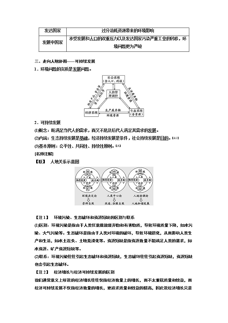 2020版高考一轮复习地理人教版学案：第二模块第六章第一讲人地关系思想的演变02