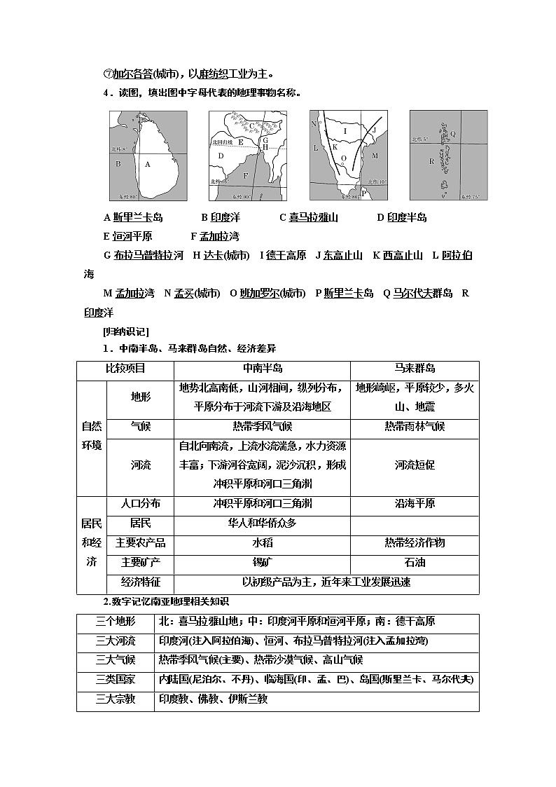 2020版高考一轮复习地理湘教版学案：学好区域地理功在平时第二讲世界地理分区03