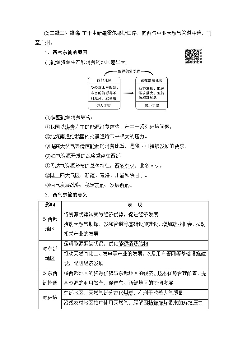 2020版新一线高考地理（鲁教版）一轮复习教学案：第3部分第11单元第3节资源的跨区域调配——以南水北调为例03